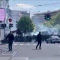 Dramatične scene: Ovako je počela velika tuča navijača u Beogradu, policija ekspresno reagovala (video)
