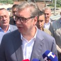 Vučić na deonici Pakovraće-Požega: Završili smo najtežu deonicu auto-puta u Srbiji