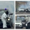 Razbojnici izvršili filmsku pljačku na auto-putu: Naoružani do zuba presreli kombi pun para, naostao pravi haos (video)