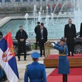 Vučić dočekao predsednika Slovačke ispred Palate Srbija uz najviše državne počasti
