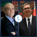 Vučić sa Pezeškijanom: Srbija pozdravlja prekid oružanih dejsta i nastavak razgovora