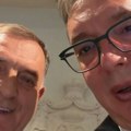 Vučić sa Dodikom: Hvala za sve ove godine što smo se borili za Srbiju i Srpsku