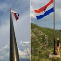 Skinuli hrvatsku zastavu kod Knina, pa pokazali 3 prsta! Snimak se munjevito proširio mrežama, policija uhapsila mladiće