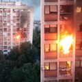 Veliki požar u Zemunu - vatra buknula u stanu! Jezive fotografije, crni dim prekrio zgradu