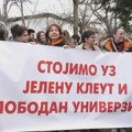 Počeo protest podrške profesorima Medicinskog fakulteta u Beogradu