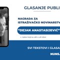 Novinari N1 u užem izboru za nagradu "Dejan Anastasijević 2026"