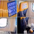 Prvi snimci drame na nebu: Srbin zamalo ispao iz aviona nakon pucanja prozora, putnici ga spasavali (video)