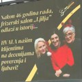 Osvanuo neobičan bilbord u centru Pančeva: Frizerka Ljilja nakon 46 godina otišla u penziju u velikom stilu