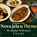 Nova jela, pet sledova i jedno posebno veče u restoranu Thyme