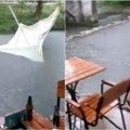 Vetar bacao suncobrane u reku Nevreme pogodilo i Valjevo (video)