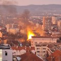 Požar u Nišu gori zgrada nekadašnje “Prosvete“