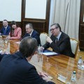 (Foto) "Cilj da do kraja 2026. ispunimo sve za članstvo": Vučić i Macut razgovarali sa Brunerom o evropskom putu Srbije