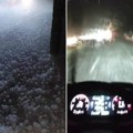 Jaka superćelijska oluja na granici sa hrvatskom! Pada led, ljudi jedva voze, ogroman grad - Hitna upozorenja (foto)
