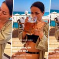 Žena Darka Lazića pije pivo u šestom mesecu trudnoće: Kaća ovako provodi vreme u Turskoj