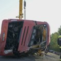 Mađarska policija o prevrtanju autobusa: Vozač najverovatnije zaspao
