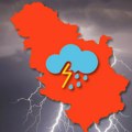 I danas pljuskovi i grmljavine sa olujom: Temperatura od 23 na severu do 33°C na jugu Srbije