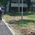 Popravljeno 300 metara staze: Uređen put koji vodi od stanice do Doma zdravlja u Železniku