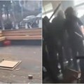 Jeziva tuča delija i grobara! Isplivao snimak brutalnog nasilja! Uništen kafić, motke, buka i divljanje huligana