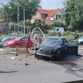 Uhapšeni sedi s lisicama, hauba otvorena, a 50 metara dalje usledio opšti haos: Šta se dogodilo na Altini? Delovi auta rasuti…