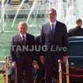 Himne, garda i crveni tepih: Vučić dočekao predsednika Uzbekistana Šavkata Mirzijojeva ispred Palate "Srbija" (video)