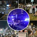 Grupa demonstranata blokirala ulicu u Zemunu: Kontejneri i gume na putu, zaustavljen saobraćaj, počeo protest ispred VJT…