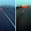 (Видео) Шок на аутопуту замало удес Нагло је застао па из леве траке кренуо у десно скретање навигација или незнање...