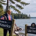 "Jezero Ontario sada i zauvek" Kanada postavila natpis: Tramp u AI snimku ruši tablu i igra