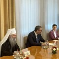 Počeo Sastanak u Palati Srbija: Predsednik Vučić sa patrijarhom Porfirijem i zvaničnicima Republike Srpske (foto)