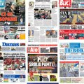 Naslovne strane današnjih novina: Prelistavanje štampe za ponedeljak, 25. mart 2024. godine