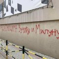 Preteći grafiti i oštećene prostorije SNS u Čačku: Policija radi na rasvetljavanju svih okolnosti