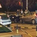 Sudar dva automobila u centru grada, pričinjena veća materijalna šteta