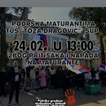 Maturanti TUŠ-a pozivaju na protest podrške