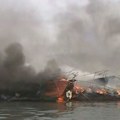 Veliki požar u marini u Medulinu, izgorelo 15 plovila