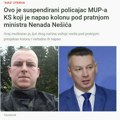 Avaz objavio: Kolonu ministra Nešića napao suspendovani policajac