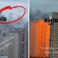 (Видео) Најјезивији снимак напада на Кијев! Руска ракета лети и забија се у солитер, уследио је огроман пламен: Има мртвих…