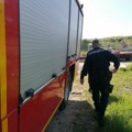 Od kombija ostala olupina: Zapalilo se vozilo nadomak Zrenjanina (foto)