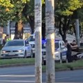 Auto se zakucao u džip Interventne jedinice: Drama na Novom Beogradu (Video)