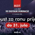 Iskoristite najpovoljniju cenu kotizacije za BIZIT 2026 do 31. jula
