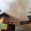 Пожар у згради некадашње Електронске индустрије Ниш
