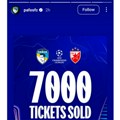Prodato 7.000 ulaznica za meč Pafos – Crvena zvezda