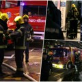 Povređen muškarac u požaru, pogledajte kakva je trenutno situacija na Terazijama. 14 vatrogasaca blokiralo ulicu (video)