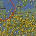 Na radaru se vidi haos, avioni uopšte ne lete Ljudi su zarobljeni na aerodromima, haos bi mogao da traje danima