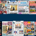 Naslovne strane sutrašnjih novina: Prelistavanje štampe za četvrtak, 2. april 2026. godine