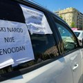 FOTO, VIDEO: Taksisti u Beogradu i Banjaluci protestovali protiv usvajanja rezolucije o Srebrenici