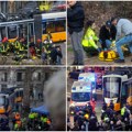 (Video) Ima mrtvih i desetine povređenih: Tragedija u Milanu! Tramvaj iskočio iz šina i udario u izlog restorana