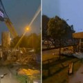 Pao kran u Novom Sadu! Snažan orkanski vetar ruši sve pred sobom, nevreme postaje sve jače! (VIDEO)