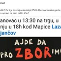 Mitrovića današnji protest i šetnja u Bujanovcu podsetili na ZNG