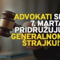 Advokati nastavljaju sa radom ali se već 7. marta pridružuju GENERALNOM ŠTRAJKU i podršci studentima Advokati rade do 7…