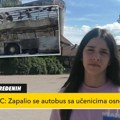"Molili smo vozača da otvori vrata, nije hteo da stane! Devojčica koja je bila u zapaljenom autobusu u Boljevcima: Dim je bio…