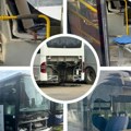 Slomljena stakla, delovi koji otpadaju: Na parkingu firme čiji se autobus prevrnuo autobusi u stanju raspadanja, građani…